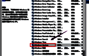 右键菜单显示正在选择停止Windows Update服务的操作