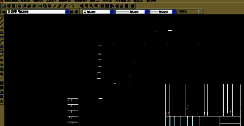 AutoCAD2007启动界面，菜单栏与绘图区清晰可见