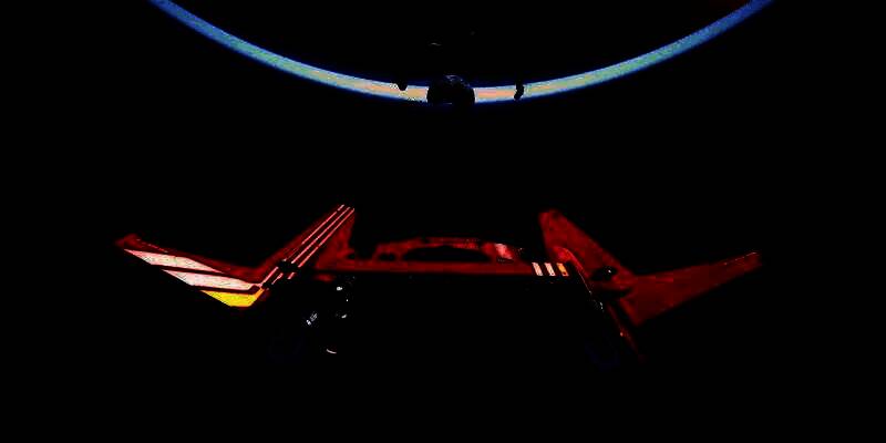 乐高制作的乔丹号飞船多角度展示，细节精致，带有未来科技感的流线型设计与发光部件