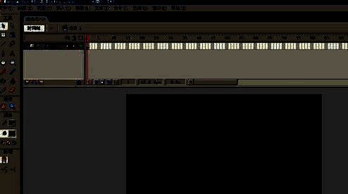使用矩形工具在Flash场景中绘制长方形的界面展示