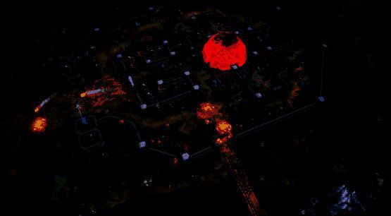 空中巨龙与地面部队激烈交战，战场层次分明，空中、地面、远程火力交织成复杂战术对抗