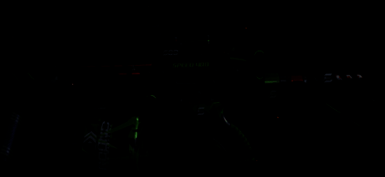 竞技·FAL枪械特写，金色品质涂装闪耀亮眼，枪身带有动态光效与街头涂鸦风格图案