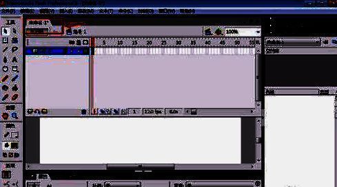 已创建的新文档界面，时间轴与工作区清晰可见