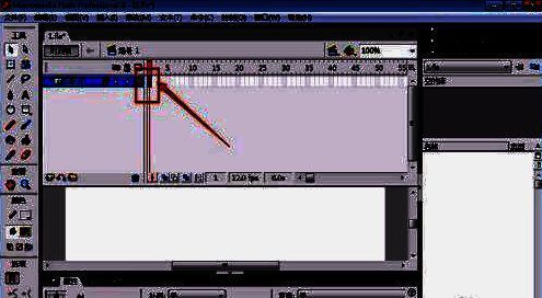 时间轴上第一帧被选中，图层1标记清晰