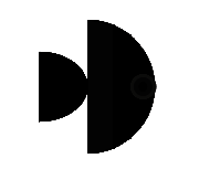 最终完成的小鱼图形，色彩鲜艳，造型可爱