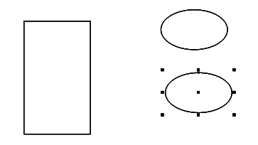 椭圆工具绘制的顶部椭圆，长轴与矩形等宽，呈现透视效果