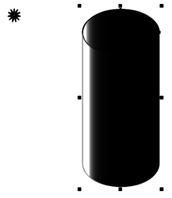 群组前的圆柱组件，轮廓已改为浅灰色，整体协调统一