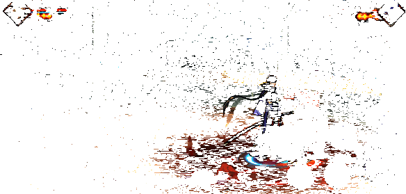 强化版宇智波火炎阵开启，带土进入格挡姿态，火焰范围显著扩大