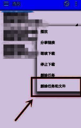 删除任务和文件功能选项界面截图