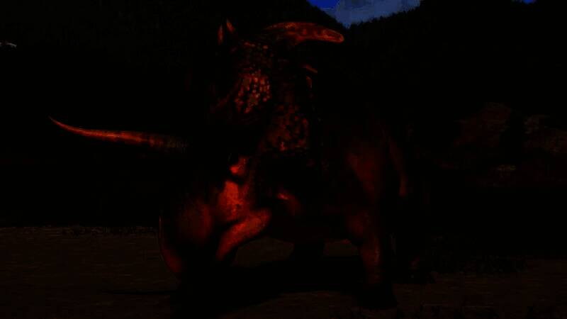 玩家视角下的园区管理界面，地图上标注多种恐龙分布区域，包含湿地、森林与草原