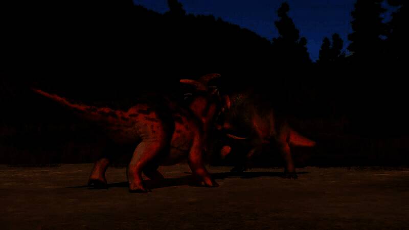 游戏LOGO特写，黑色背景上金色字体‘Jurassic World Evolution 3’缓缓浮现，氛围神秘