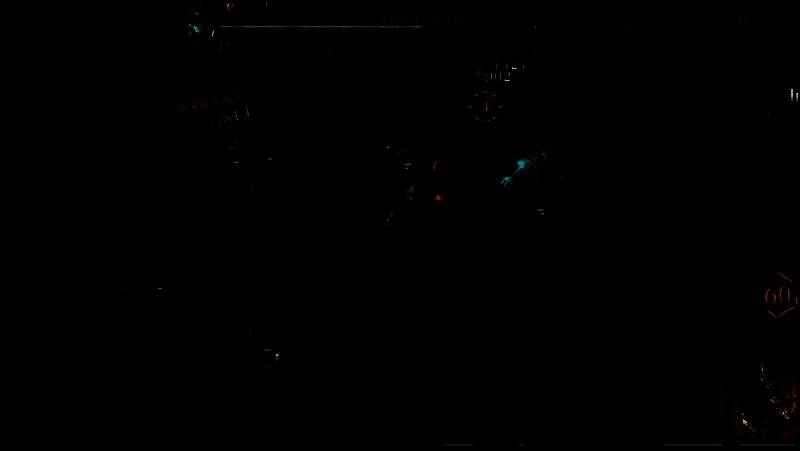 游戏内D20骰子投掷动画特写，骰子在石桌上旋转，周围闪烁魔法符文