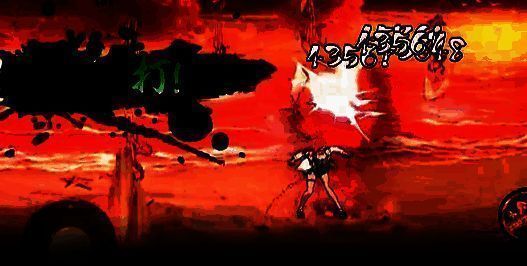 夏日香燐在战斗场景中的全身动态图，展示其泳装造型与武器细节