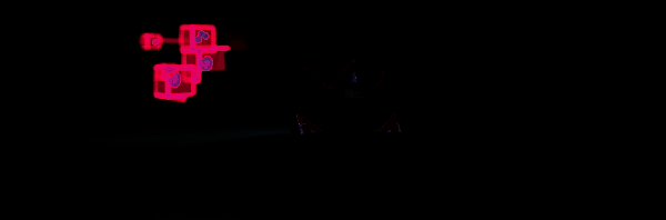 战斗场景中主角挥舞纸扇击碎敌方机械生物，碎片如纸屑般四散，空中残留淡绿色能量轨迹