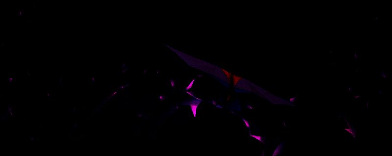 《Hirogami》游戏主视觉图，展示主角以折纸形态站立于色彩斑斓的纸艺世界中，背景为层层叠叠的立体几何结构与飘浮的纸片