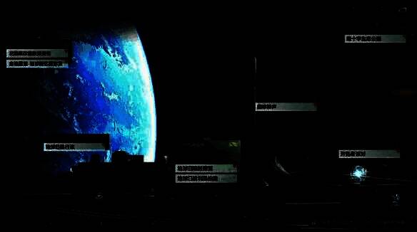 《无尽的拉格朗日》地球日活动主视觉图，星空背景下地球缓缓旋转，舰船编队环绕飞行，充满未来科技感