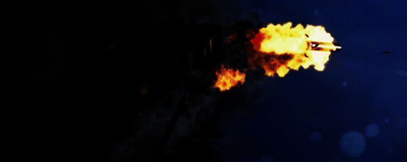 AH-64地狱火直升机在空中发射导弹，地面目标被火光吞噬，展现超远距离打击能力