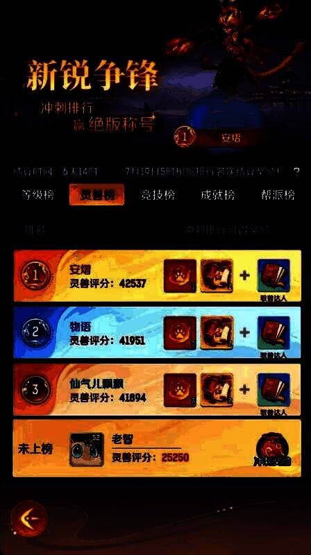 多名玩家角色展示不同称号佩戴效果，界面炫酷，称号光效各异