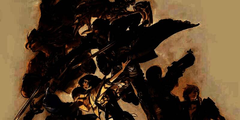 《最终幻想14》游戏内场景，玩家们在主城聚集，展现多元文化交融的社区氛围