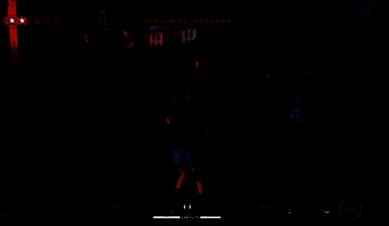 角色从高处滑翔而下，借助滑空匣直接冲入敌群，触发战斗瞬间特效爆发