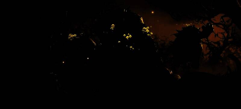 哥雷姆使魔新幻化形态展示，全身由破碎岩石构成，双眼发出幽蓝光芒