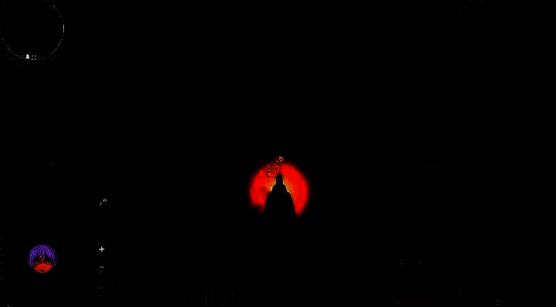 《超越堡垒》游戏画面展示，角色手持未来风格武器在废墟环境中警戒，光影效果强烈