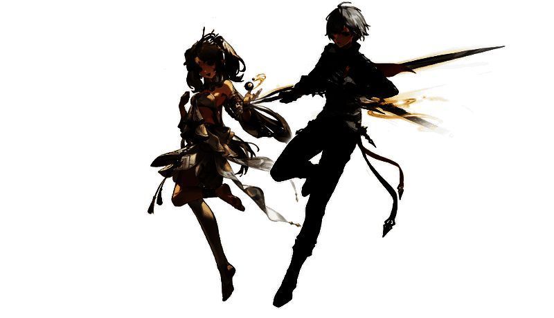 人灵共战系统示意图，展示颂灵者与使灵协同释放技能的战斗画面