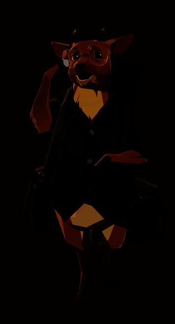 拄拐杖的山羊神灵背着相机包，站在老式照相馆门前，神情追忆