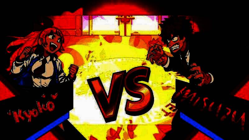 《热血硬派国夫君外传 热血少女》漫画风格过场，角色表情夸张，充满幽默感