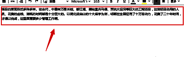 将复制的文本粘贴到Word文档中的实际效果展示