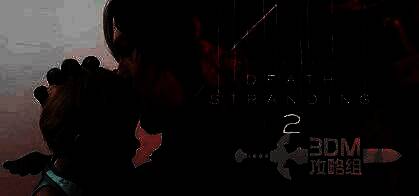 《死亡搁浅2》游戏主界面展示，主角山姆怀抱婴儿洛，背景为荒芜而壮丽的澳洲地貌