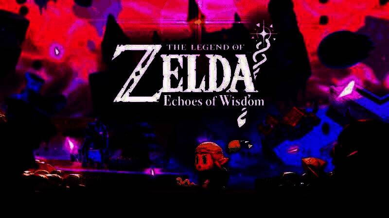 《塞尔达传说：智慧的再现》游戏画面，林克在熟悉的海拉鲁场景中运用镜像机制解谜