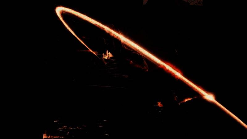 《黑神话：悟空》主角挥舞金箍棒对抗巨型妖怪的战斗画面，场景宏大，光影效果逼真