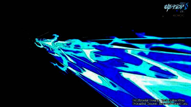 战斗界面实录，数码宝贝释放终极技能，屏幕震动，特效全开