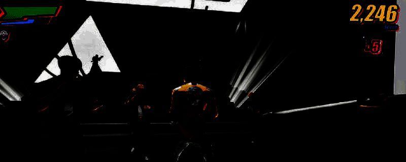 《Dead as Disco》游戏主界面展示，霓虹色调的背景中角色站立于舞台中央，周围环绕着动态音浪特效