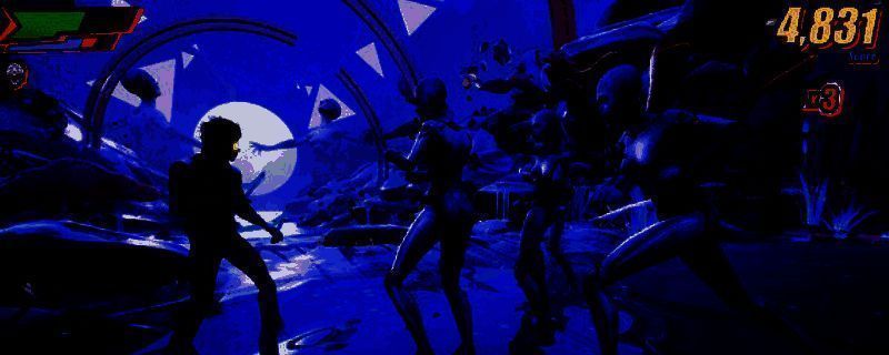 《Dead as Disco》游戏主视觉图，展示霓虹色调下的角色对战场景，光影交错，充满未来科技感