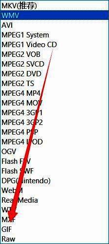 输出格式下拉菜单中已选中GIF选项，清晰显示在设置界面