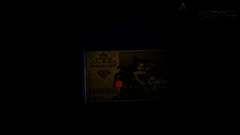 《火炬之光：无限》沙海淘金记活动界面展示，金色主题背景中漂浮着宝箱与金币特效，充满财富氛围