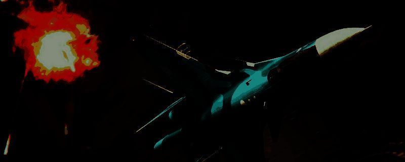 《断箭》游戏中俄军战机编队起飞画面，多架Su-35S和Su-57整齐排列在跑道上，背景为军事基地与灰蓝天色