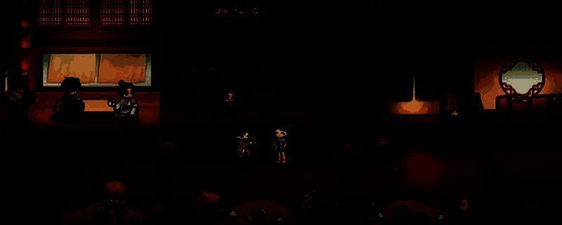 《明月的女儿》游戏主视觉图，展示主角少女身着古风服饰，背景为月色下的山门与竹林，氛围神秘唯美