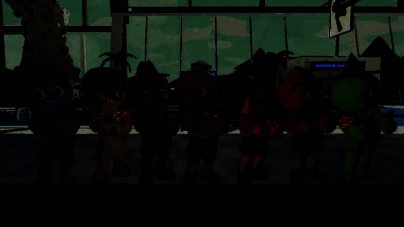 《PEAK》游戏中多名玩家围坐在篝火旁，欢笑中烤着棉花糖，画面温馨治愈