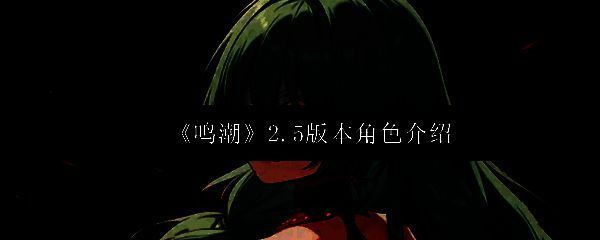 《鸣潮》2.5版本宣传海报，展示新角色弗洛洛与坎特雷拉同框亮相场景