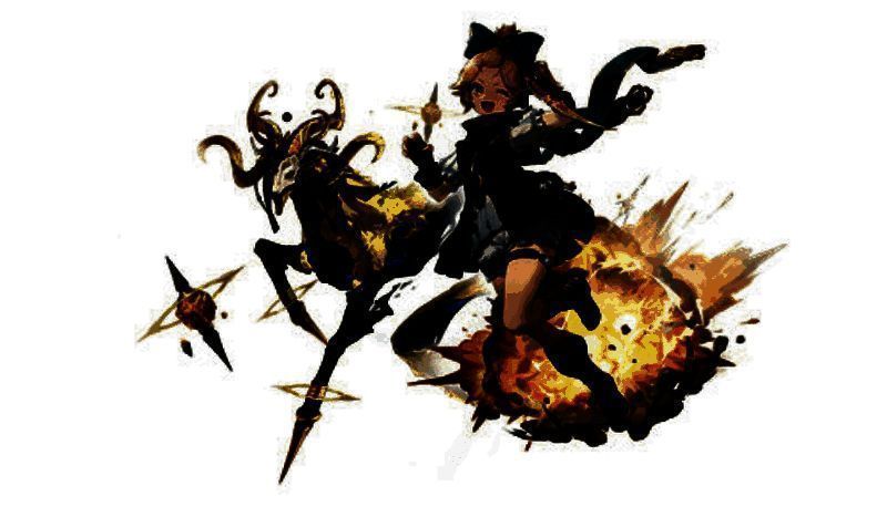 三位颂灵者并肩作战的场景，主角居中释放能量，帕塔在侧方召唤金羊毛，安娜塔施展符文阵法