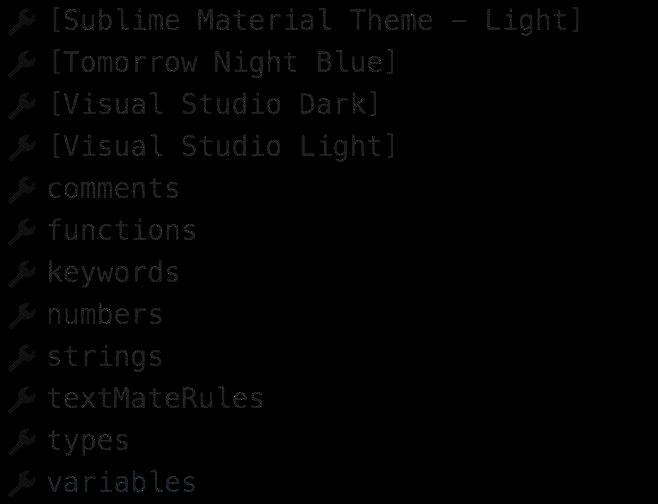建议列表底部显示variables选项被选中的界面截图
