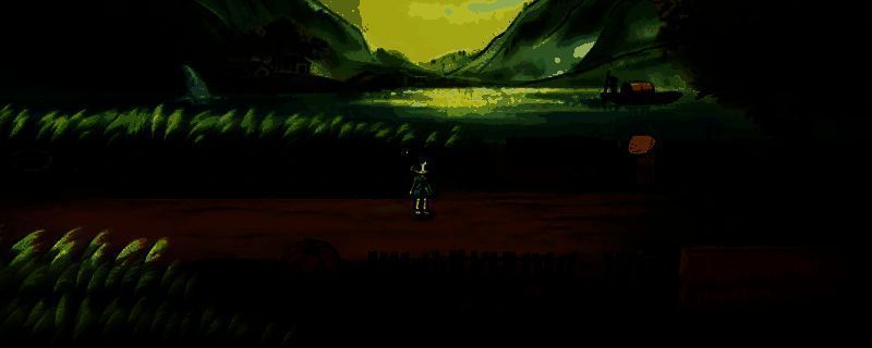 《明月的女儿》游戏内场景展示，古风庭院中少女静立，画面唯美细腻，充满东方神话氛围