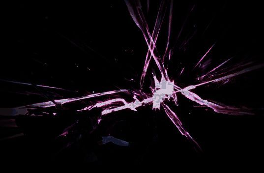 浔在静止的城市街道中奔跑，雨滴悬停空中，光影交错呈现科幻美感