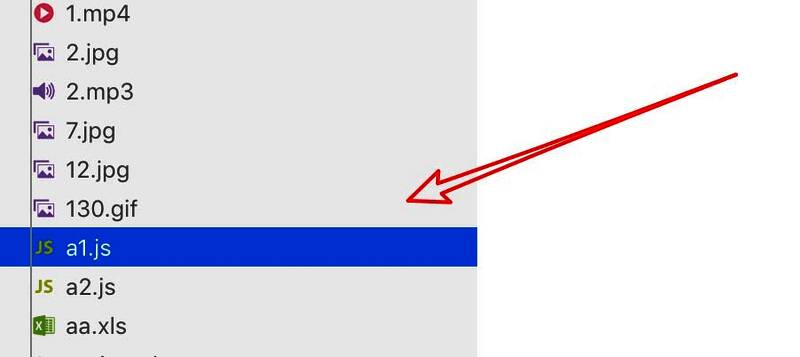 VSCode中两个文件被同时选中，鼠标指针悬停在其中一个文件上