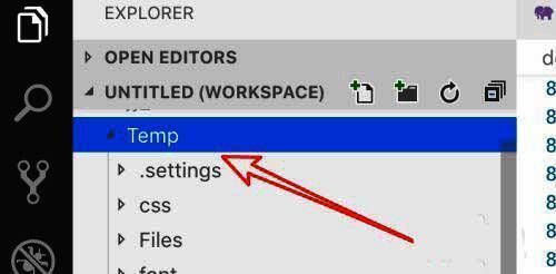 鼠标右键点击文件夹，弹出菜单中「Find in Folder」选项被选中
