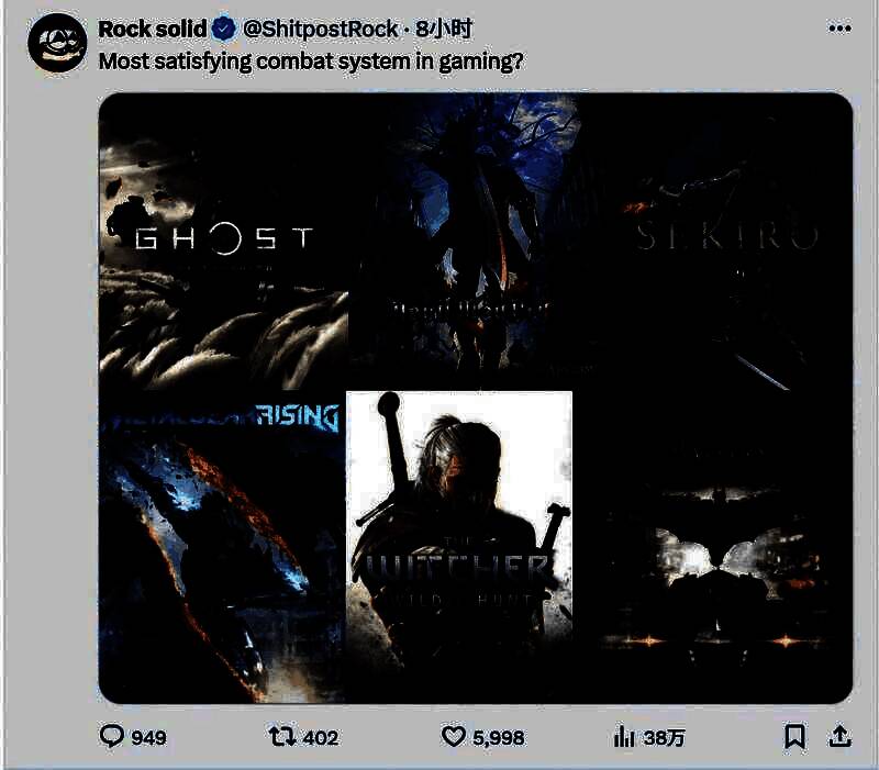 社交媒体上玩家热议游戏战斗系统的截图，评论区滚动显示多款游戏名称和激烈讨论