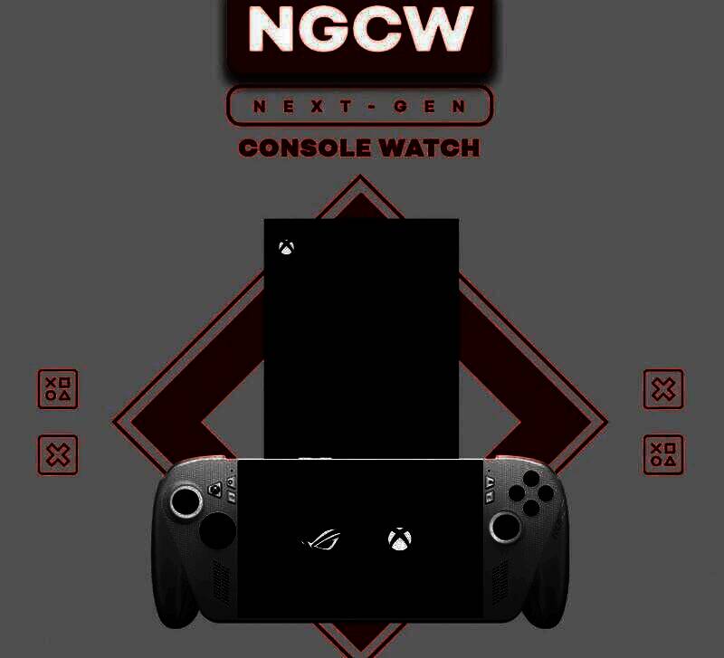 Xbox主机与多个知名游戏IP标志并列展示，象征其第一方阵容扩张